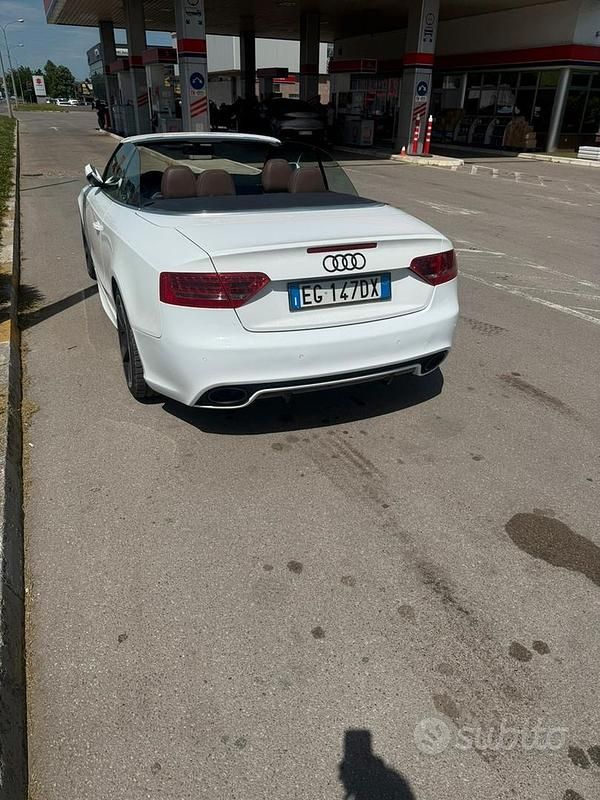 Usata Audi A5 Cabriolet 245 CV (180 kW) 2011 Bianco Cabrio