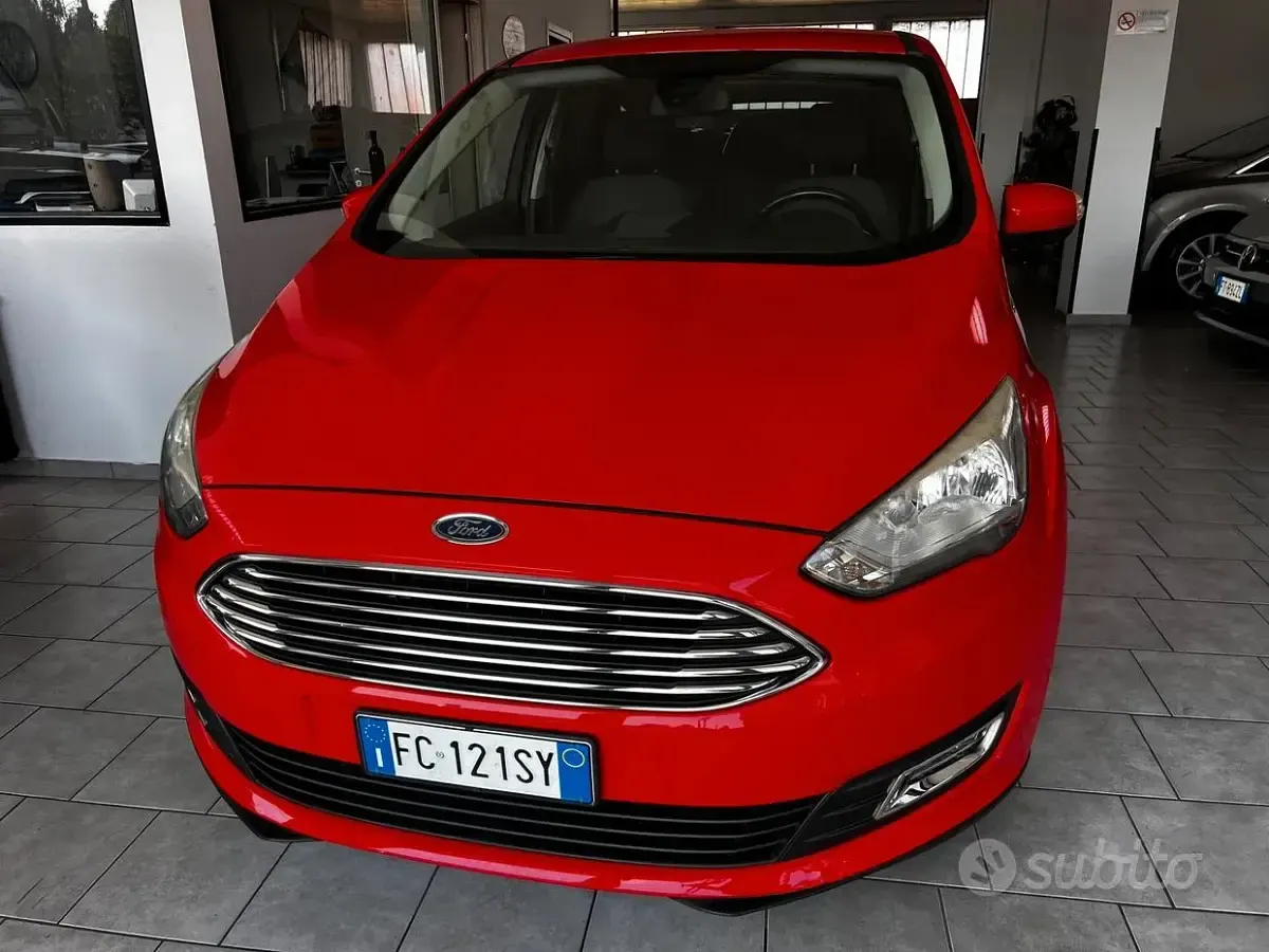 Usata Ford C-MAX Titanium 120 CV (88 kW) 2016 Rosso Monovolume
