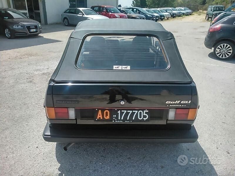 Usata VW Golf Cabriolet 110 CV (80 kW) 1980 Nero Cabrio