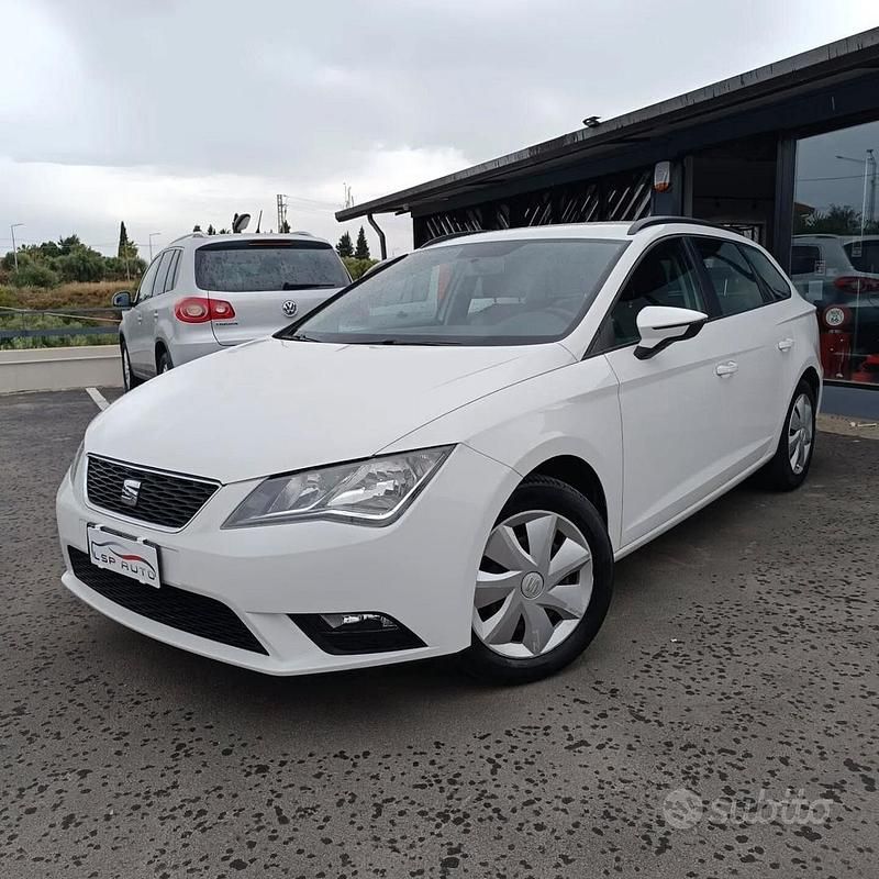 Usata Seat Leon ST Business 90 CV (66 kW) 2017 Bianco Station wagon