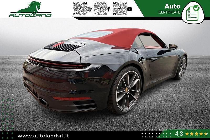 Nuova Porsche 911 Carrera Cabriolet 385 CV (283 kW) 2025 Nero Cabrio