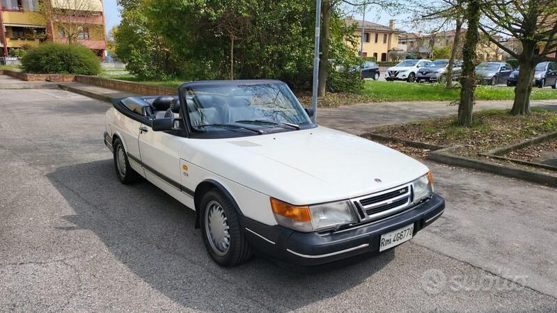 Bianco Usata 1993 Saab 900 Cabriolet Cabrio | 13.000 € - Immagine 1/4
