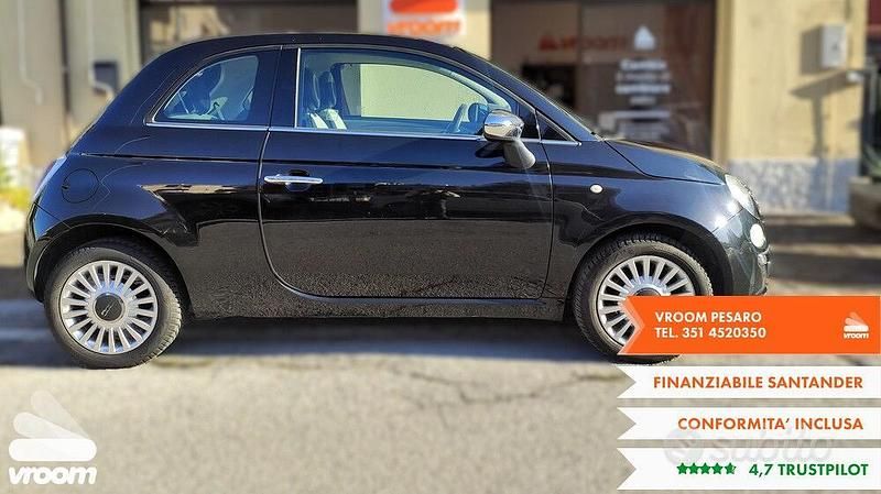 Usata Fiat 500 Lounge 69 CV (50 kW) 2012 Nero Utilitaria