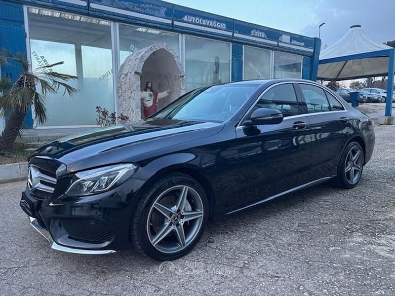 Usata Mercedes C220 Premium 171 CV (125 kW) 2017 Nero Berlina