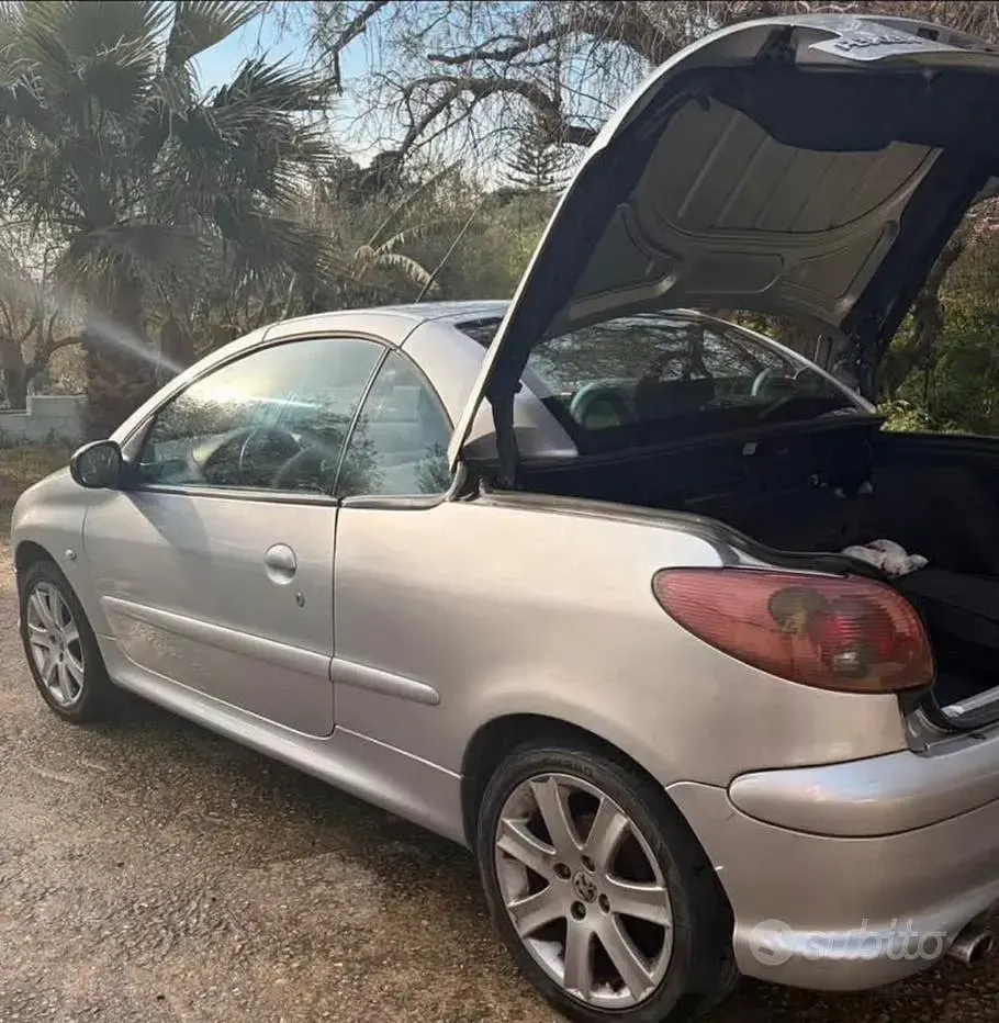 Usata Peugeot 206 CC 109 CV (80 kW) 2006 Grigio Cabrio