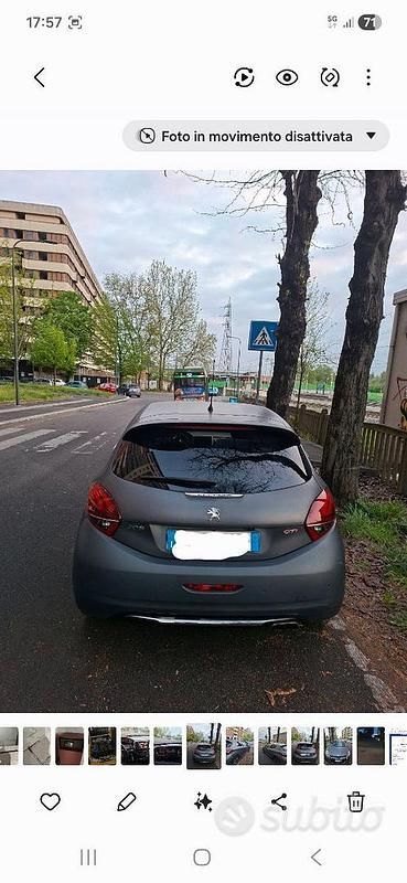 Usata Peugeot 208 GTi 208 CV (152 kW) 2015 Grigio Utilitaria