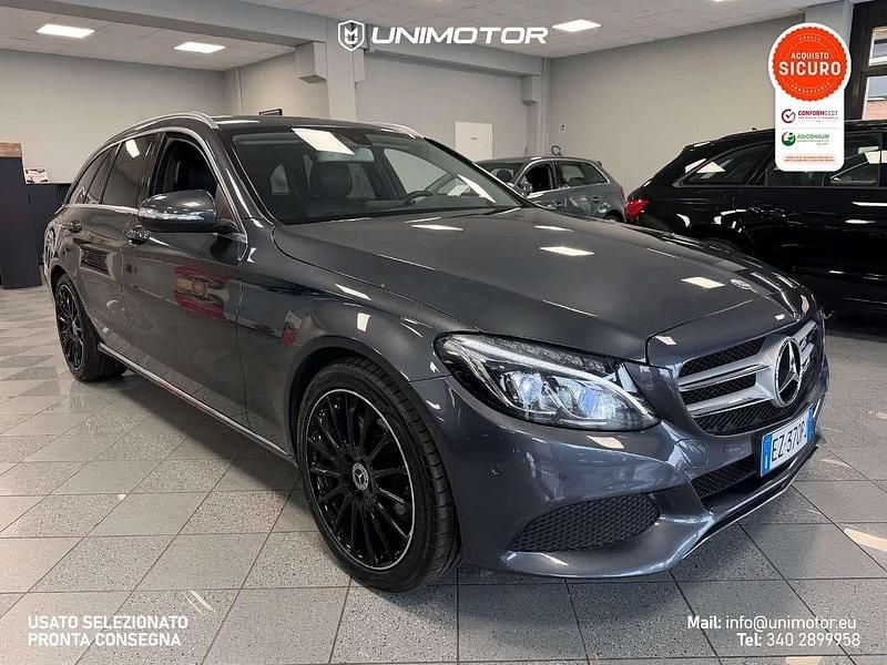 Grigio Usata 2015 Mercedes C220 Station wagon | 15.950 € (Buon prezzo) - Immagine 1/4