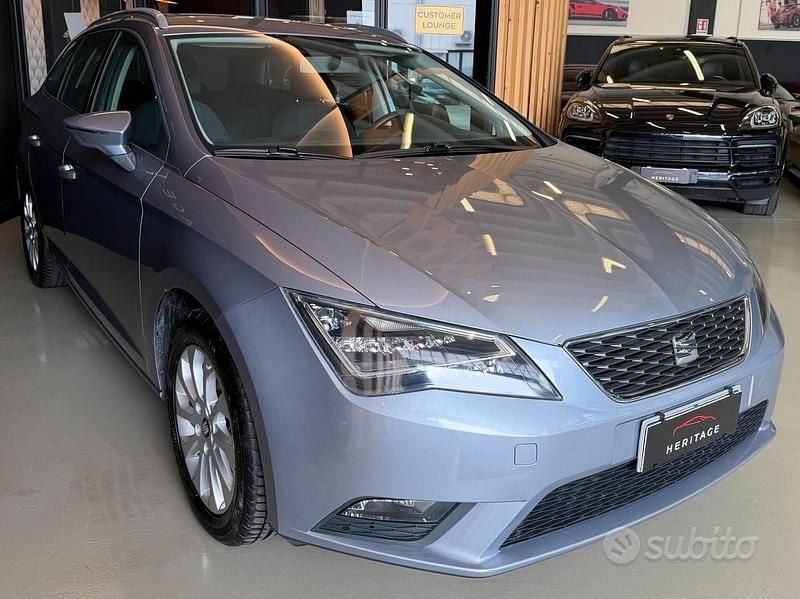 Usata Seat Leon ST Style 110 CV (80 kW) 2016 Grigio Station wagon