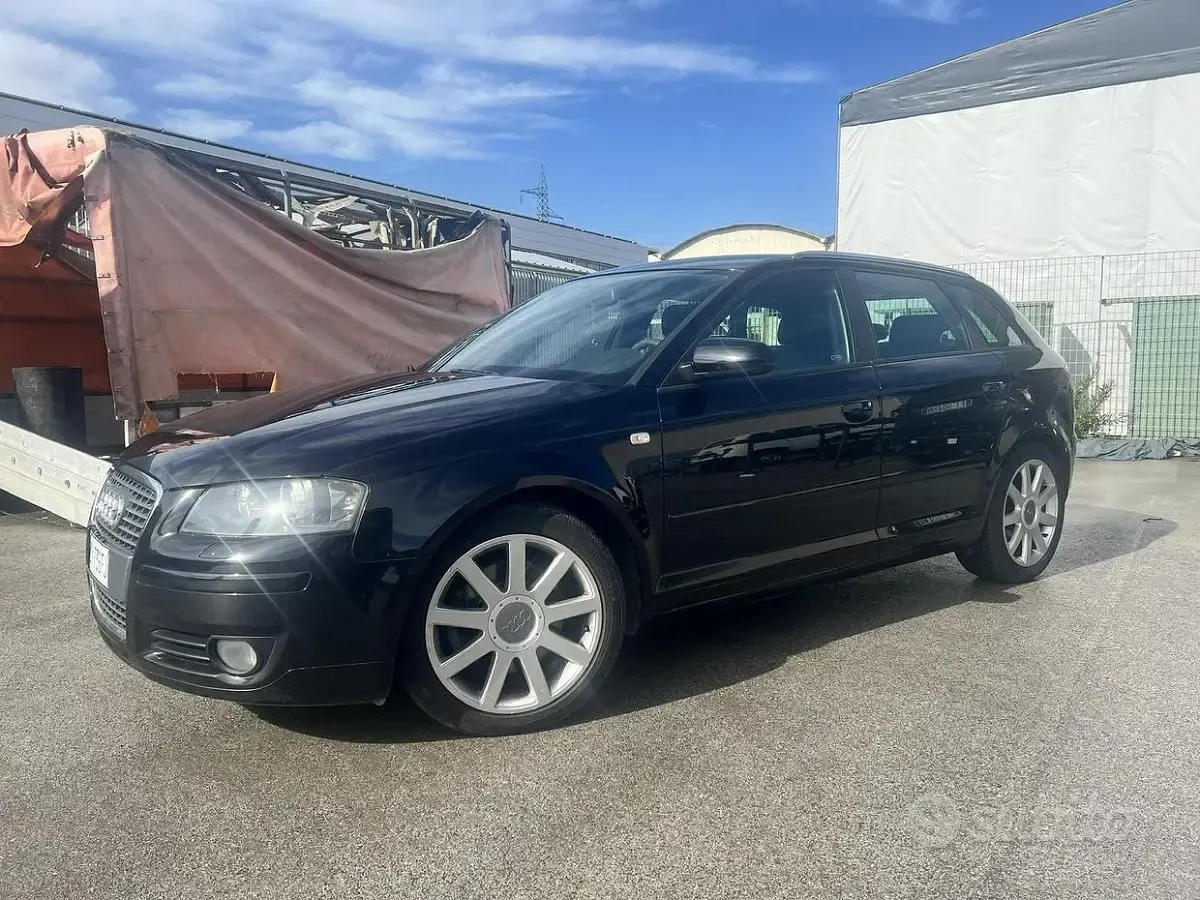 Usata Audi A3 S-Line 170 CV (125 kW) 2007 Nero Utilitaria