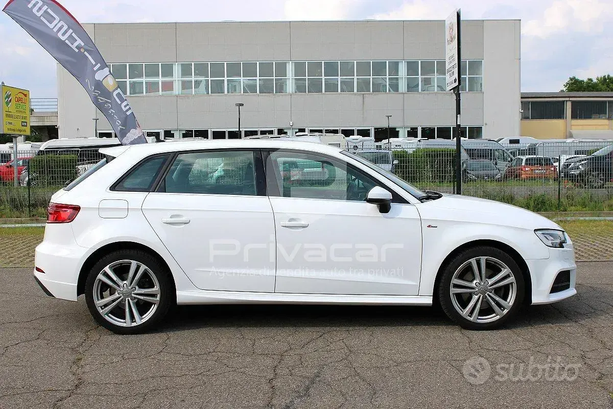 Usata Audi A3 Sportback S-Line 150 CV (110 kW) 2019 Bianco Utilitaria