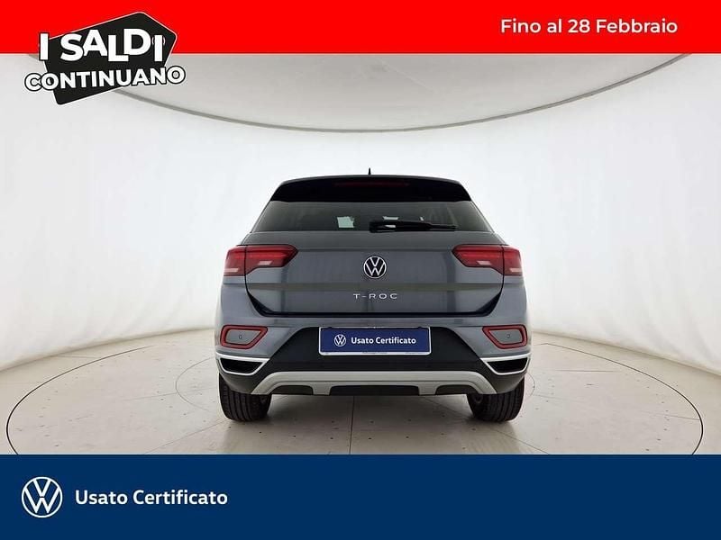 Usata VW T-Roc Style 110 CV (80 kW) 2022 Indium grey metallizzato SUV