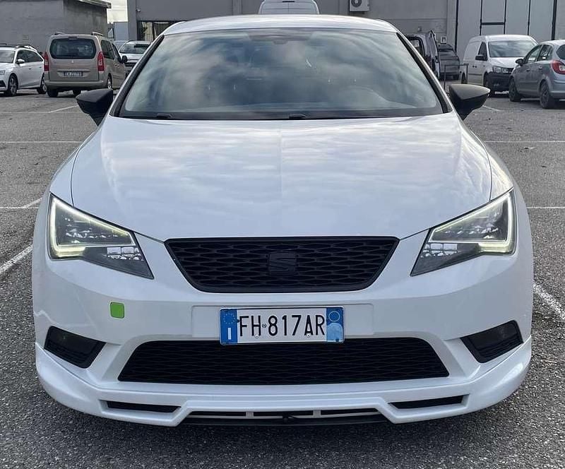 Usata Seat Leon Style 110 CV (80 kW) 2017 Bianco Berlina
