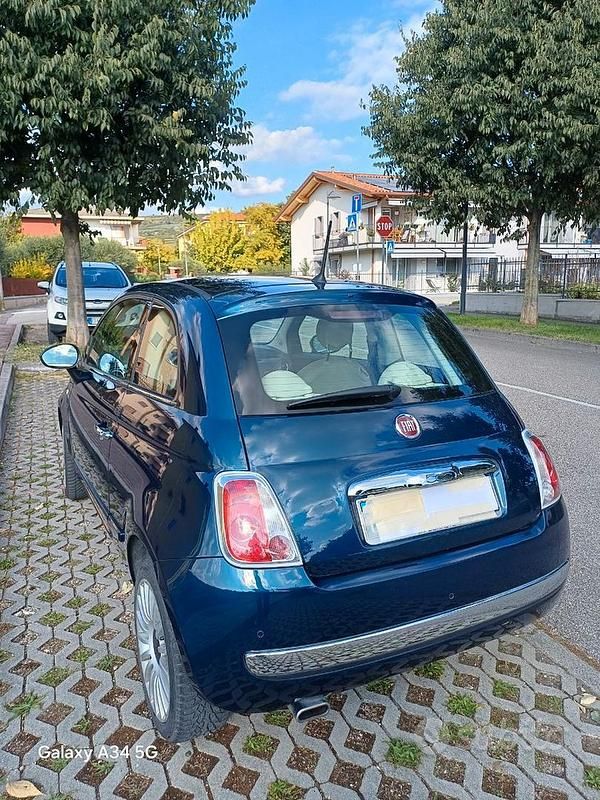 Usata Fiat 500 Lounge 95 CV (69 kW) 2015 Blu Berlina