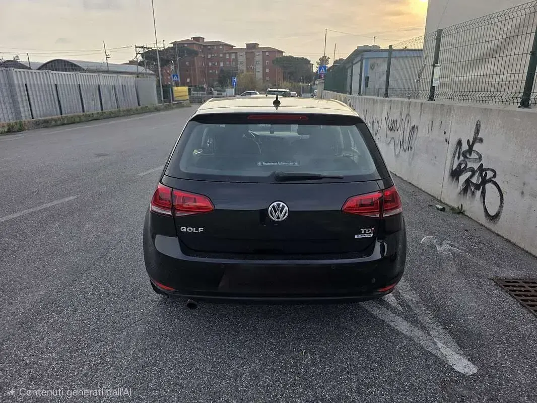 Usata VW Golf VII Highline 110 CV (80 kW) 2017 Nero Berlina