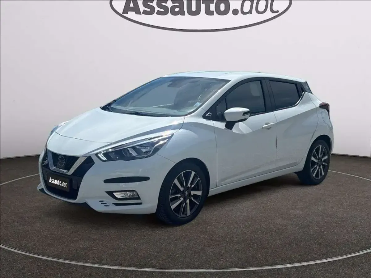 Usata Nissan Micra Acenta 92 CV (67 kW) 2018 Bianco pastello Utilitaria