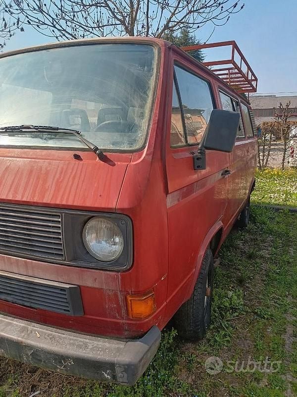 Usata VW T3 1984 Rosso Furgone
