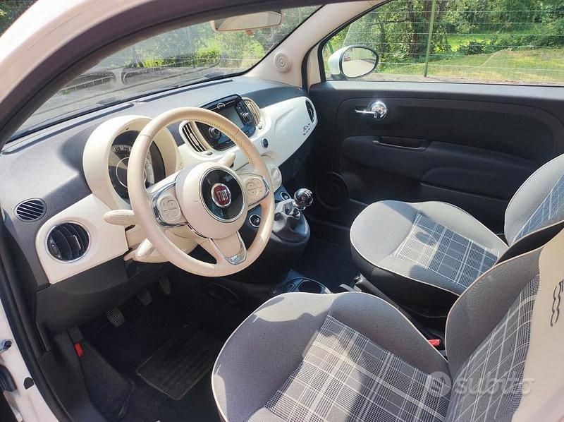 Usata Fiat 500 Lounge 69 CV (50 kW) 2019 Bianco Utilitaria