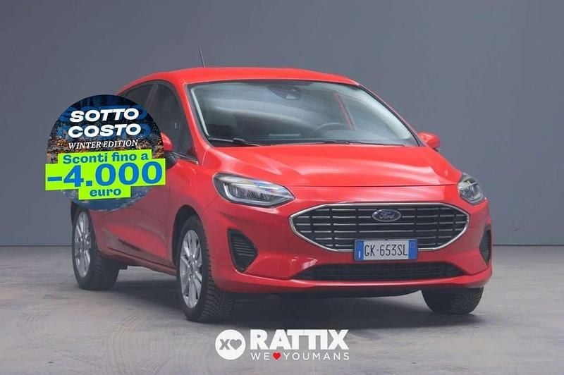 Rosso Usata 2022 Ford Fiesta Titanium Tre volumi | 12.332 € (Ottimo prezzo) - Immagine 1/4
