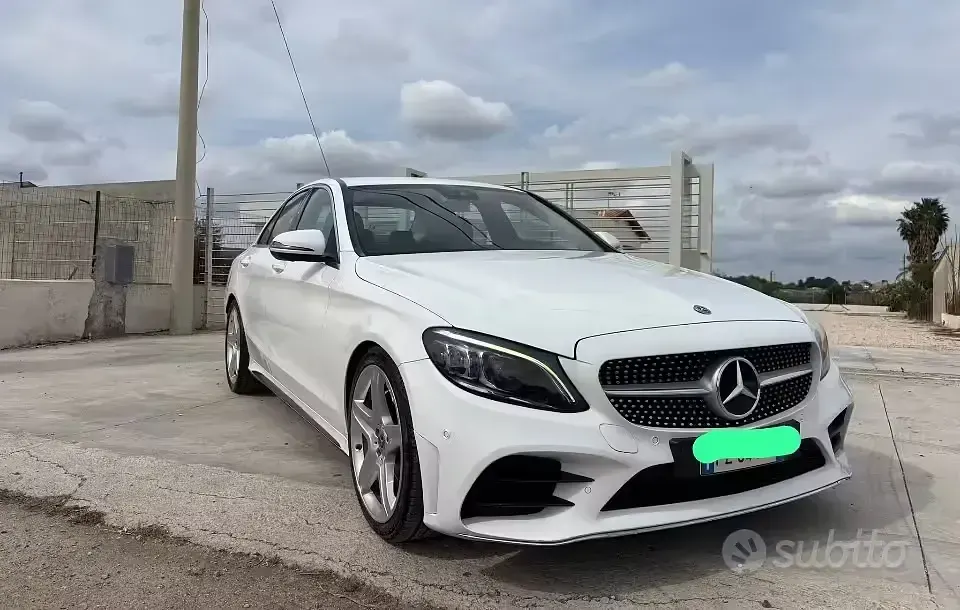 Usata Mercedes C220 Premium 194 CV (142 kW) 2020 Bianco Berlina
