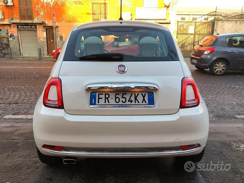 Usata Fiat 500 Lounge 69 CV (50 kW) 2018 Bianco Berlina