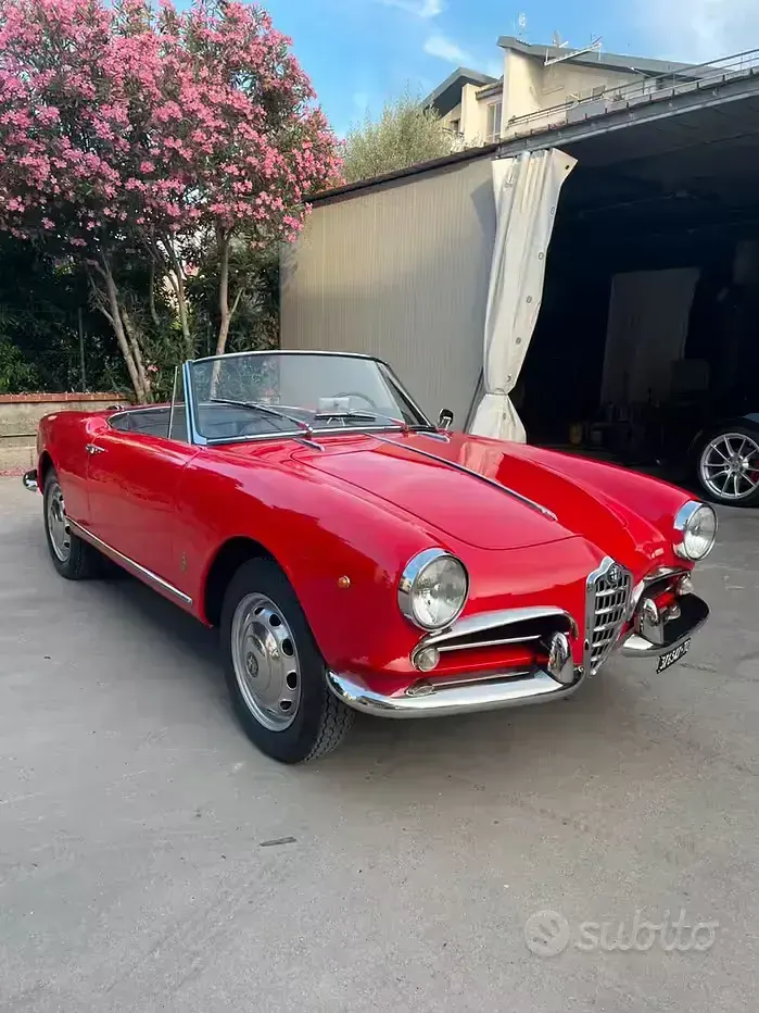 Usata Alfa Romeo Giulietta 1960 Rosso Cabrio