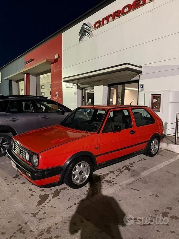 Usata VW Golf II 1985 Rosso Utilitaria