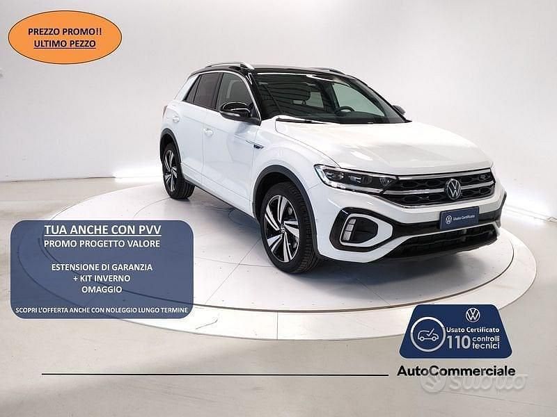 Bianco Usata 2024 VW T-Roc R-line Plus SUV | 32.500 € (Cara) - Immagine 1/4
