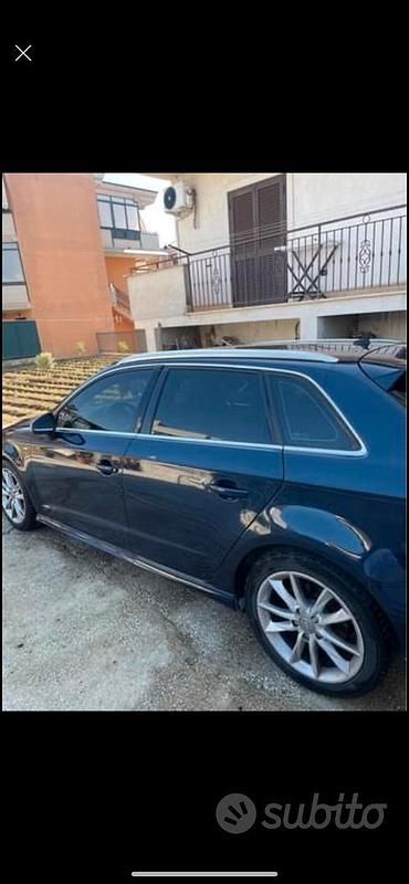 Usata Audi A3 S-Line 116 CV (85 kW) 2019 Blu Berlina