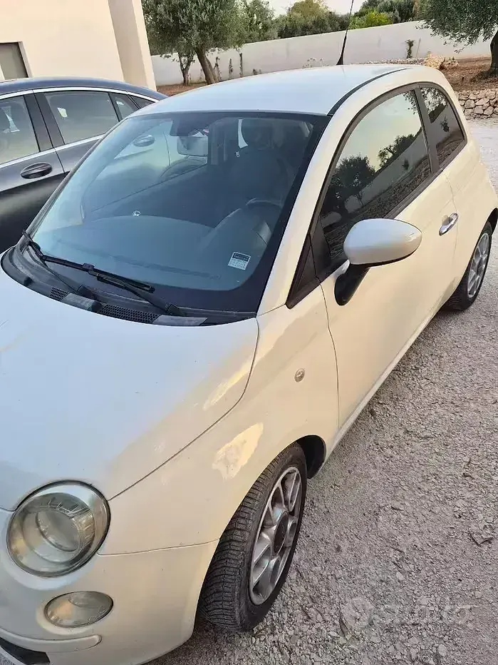 Usata Fiat 500 75 CV (55 kW) 2009 Bianco Cabrio