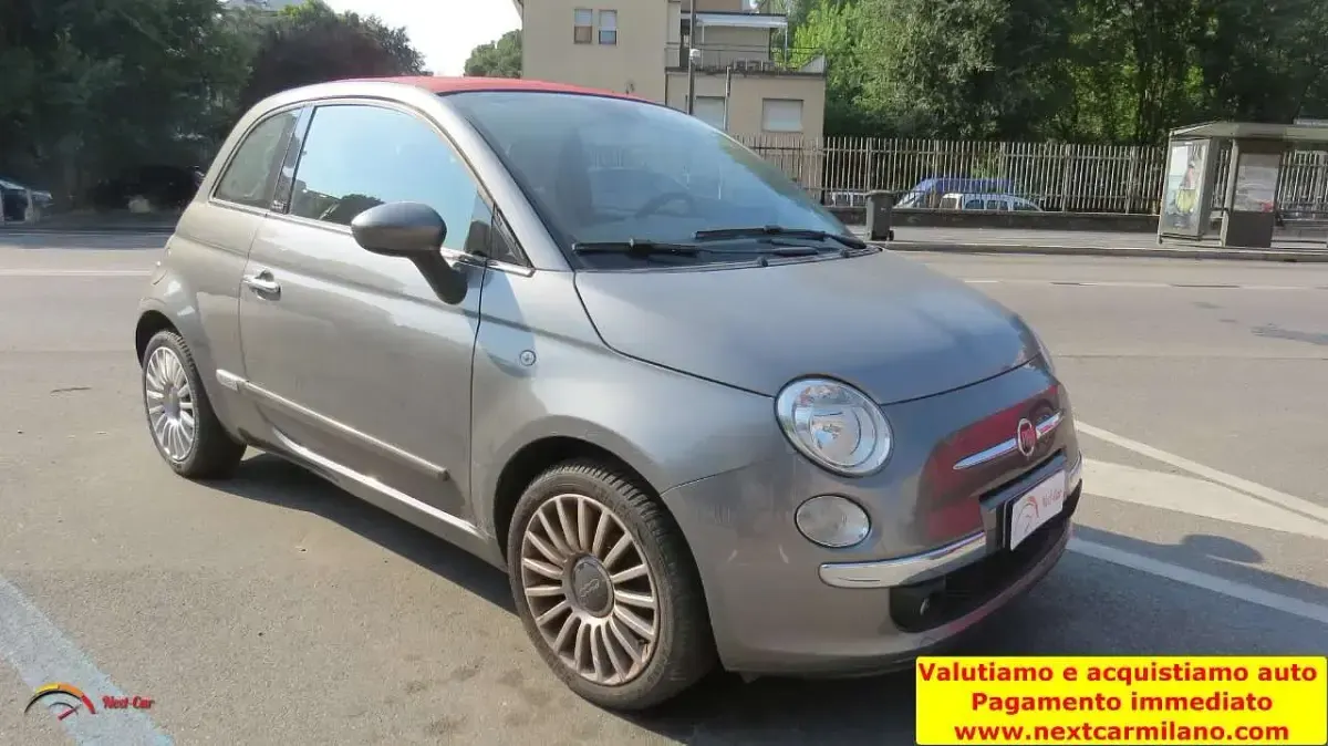 Usata Fiat 500C Lounge 69 CV (50 kW) 2014 Grigio Cabrio