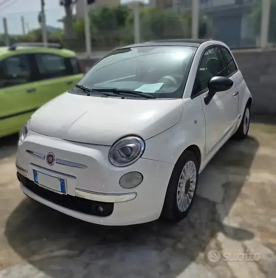 Usata Fiat 500 Lounge 95 CV (69 kW) 2011 Bianco Berlina