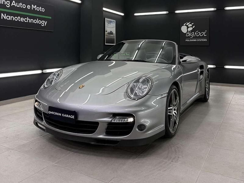 Usata Porsche 997 Turbo 480 CV (353 kW) 2008 Argento Cabrio
