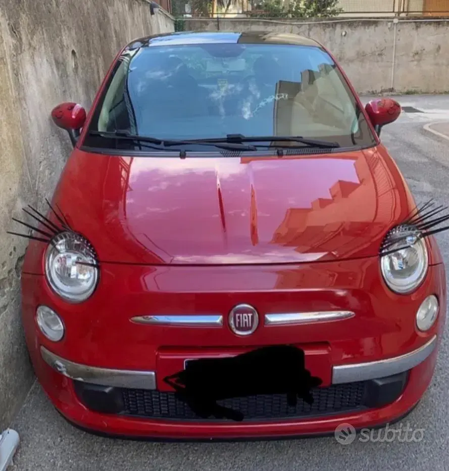 Usado Fiat 500 69 CV (50 kW) 2008 Rojo Utilitario
