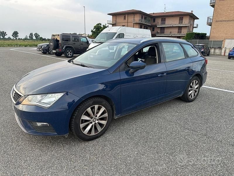 Usata Seat Leon 116 CV (85 kW) 2017 Blu Berlina