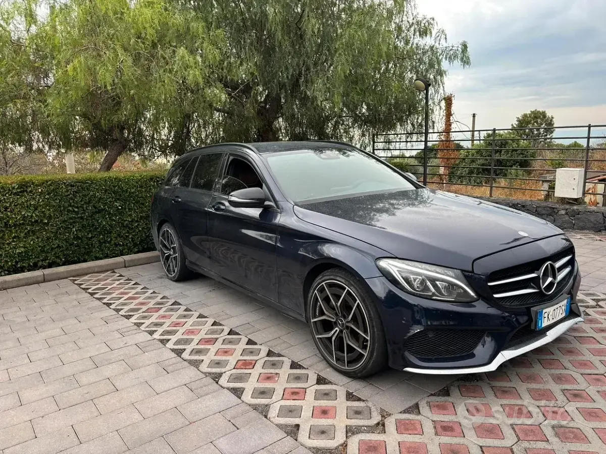 Usata Mercedes C220 170 CV (125 kW) 2015 Blu Station wagon