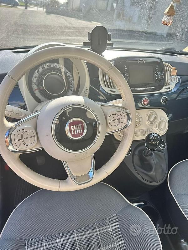Usata Fiat 500 Lounge 69 CV (50 kW) 2018 Blu Berlina
