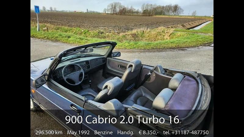 Usata Saab 900 Cabriolet 145 CV (106 kW) 1992 Blu Cabrio
