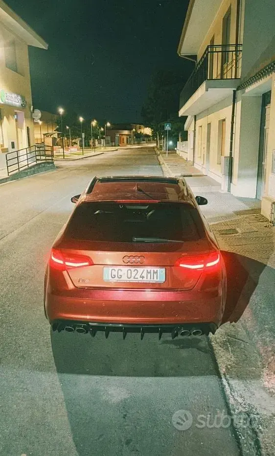 Usata Audi S3 300 CV (220 kW) 2014 Rosso Berlina