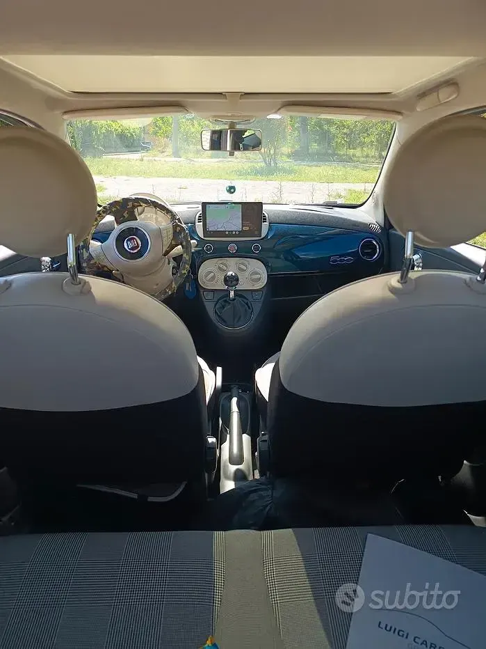 Usata Fiat 500 Lounge 69 CV (50 kW) 2015 Blu Berlina