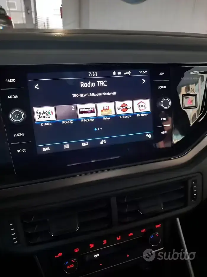 Usata VW Polo 95 CV (69 kW) 2019 Nero Utilitaria