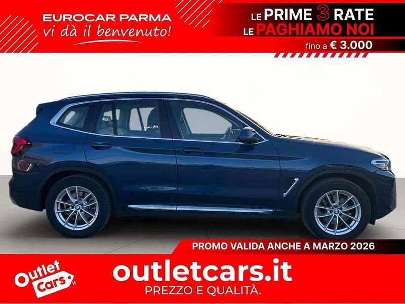 Usata BMW X3 Comfort Edition 184 CV (135 kW) 2022 Blu metallizzato SUV