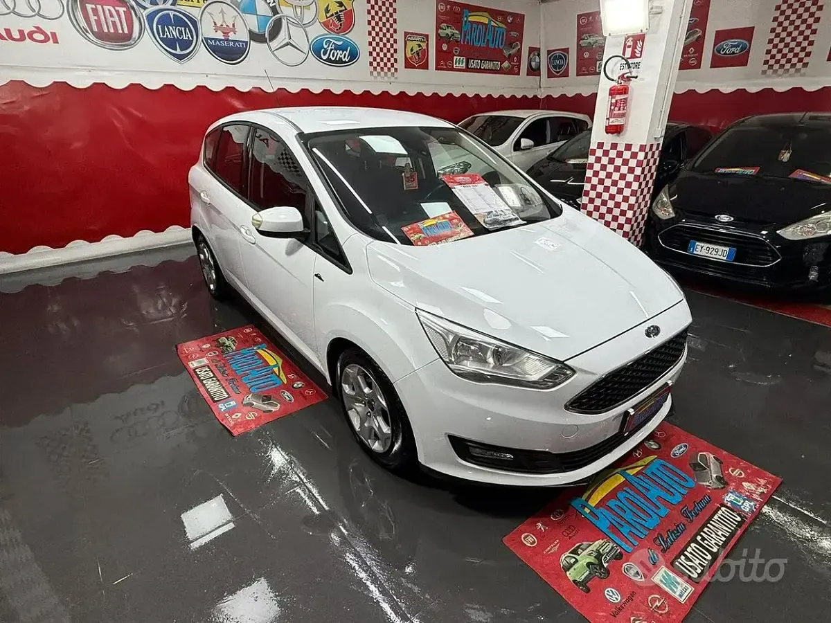 Usata Ford C-MAX 101 CV (74 kW) 2016 Bianco Monovolume