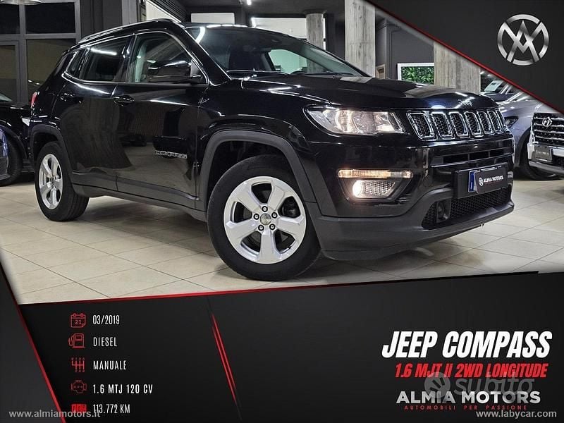 Usata Jeep Compass Longitude 119 CV (87 kW) 2019 Nero SUV