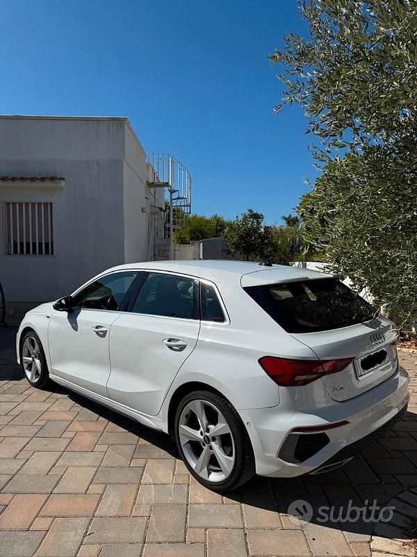 Usata Audi A3 S-Line 116 CV (85 kW) 2021 Bianco Berlina