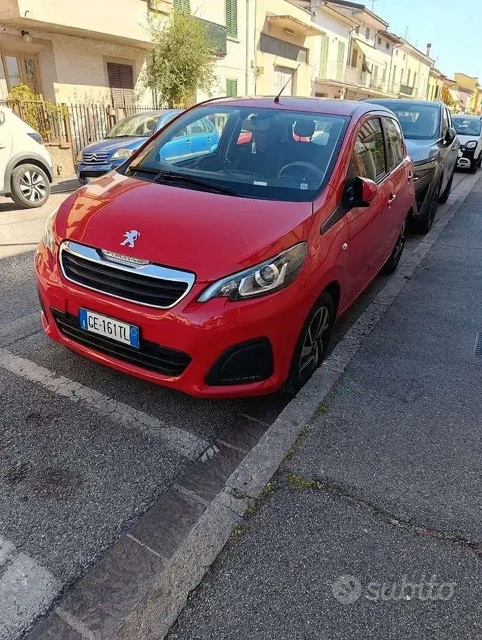 Usata Peugeot 108 72 CV (52 kW) 2021 Rosso Berlina