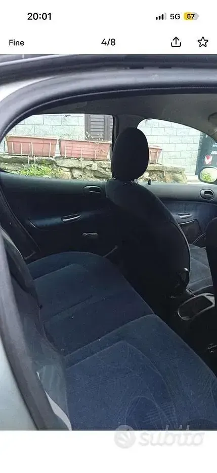 Usata Peugeot 206 60 CV (44 kW) 2002 Grigio Berlina