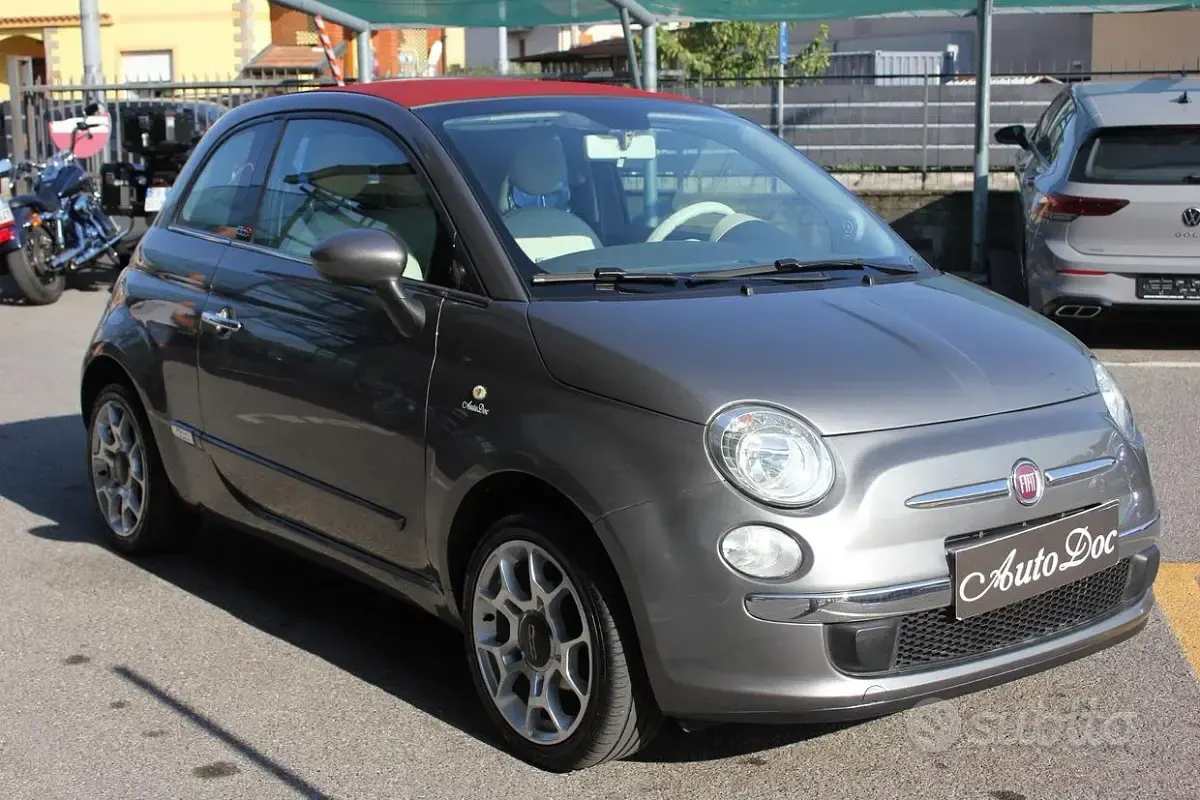 Usata Fiat 500C Lounge 69 CV (50 kW) 2016 Grigio Cabrio