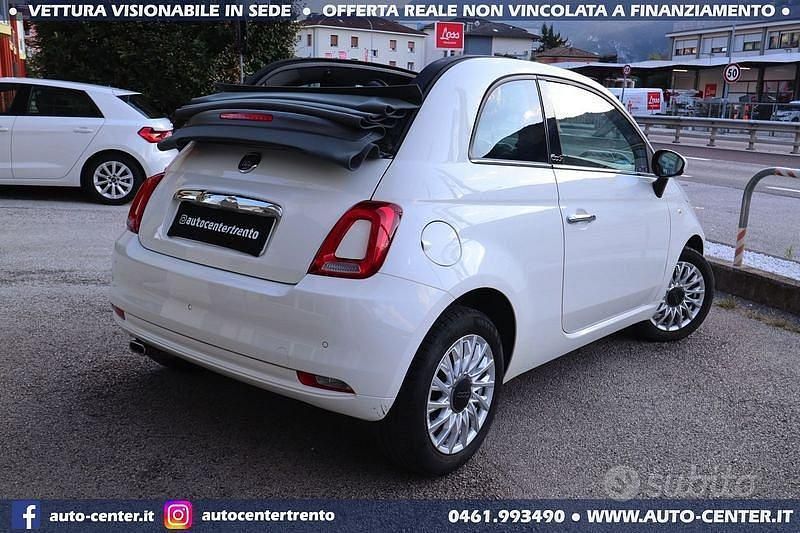 Usata Fiat 500C Lounge 69 CV (50 kW) 2019 Bianco Cabrio
