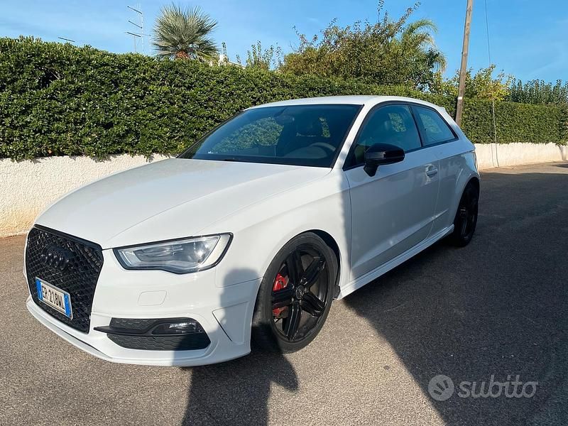 Usata Audi A3 S-Line 150 CV (110 kW) 2013 Bianco Berlina