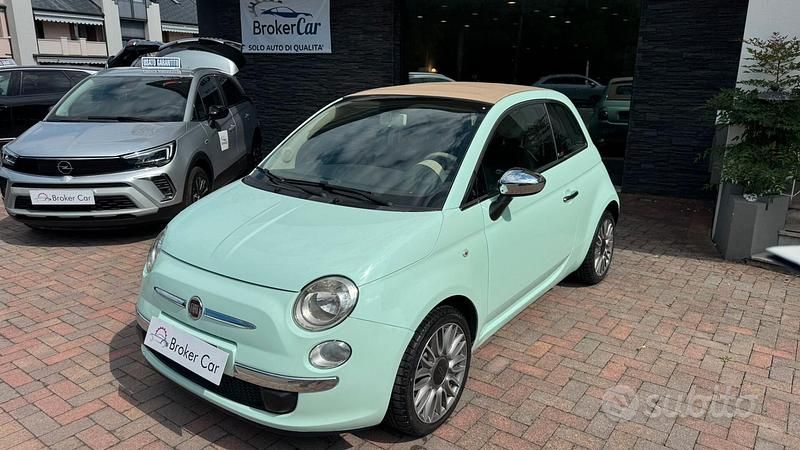 Usata Fiat 500C Lounge 69 CV (50 kW) 2014 Blu Cabrio